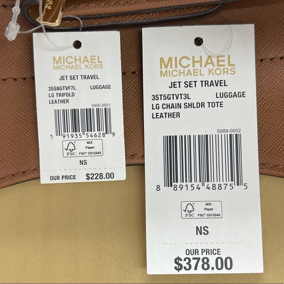 Michael Kors LG Chain Tote & Trifold Wallet - Picture 13 of 13